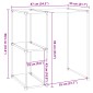 vidaXL Ραφιέρα για Πλυντήριο Μαύρη 87 x 55 x 90,5 εκ. από Σίδερο