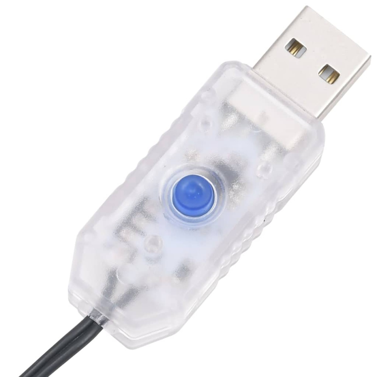 vidaXL Φωτάκια Cluster με 400 LED Ψυχρό Λευκό 7,4 μ. από PVC