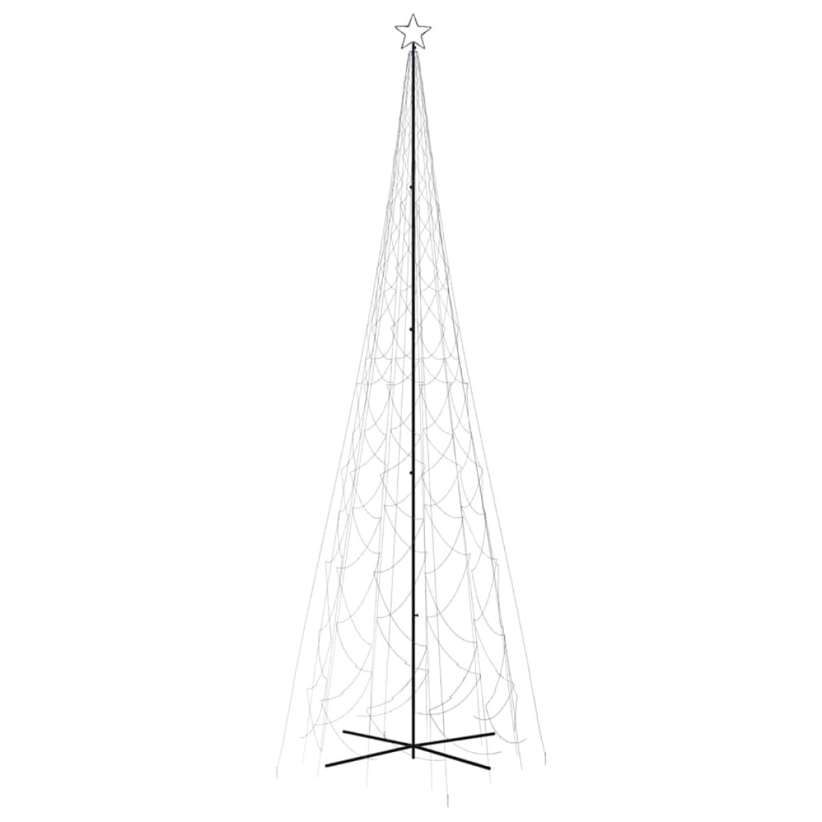 vidaXL Χριστουγεννιάτικο Δέντρο Κώνος 3000 LED Μπλε 230 x 800 εκ.