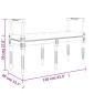 vidaXL Πάγκος Σκούρο Γκρι 110 x 40 x 70 εκ. Βελούδινος