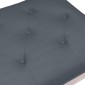 vidaXL Πάγκος Σκούρο Γκρι 110x40x49 εκ. Βελούδινος