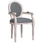 vidaXL Καρέκλα Τραπεζαρίας Σκούρο Γκρι 54 x 56 x 96,5 εκ. Υφασμάτινη