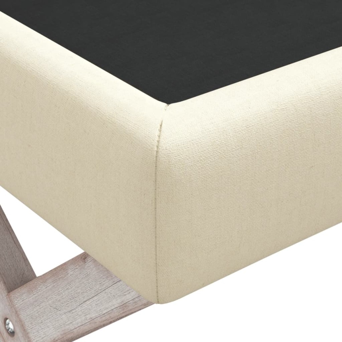 vidaXL Πάγκος Αποθήκευσης Μπεζ 110 x 45 x 49 εκ. Λινός