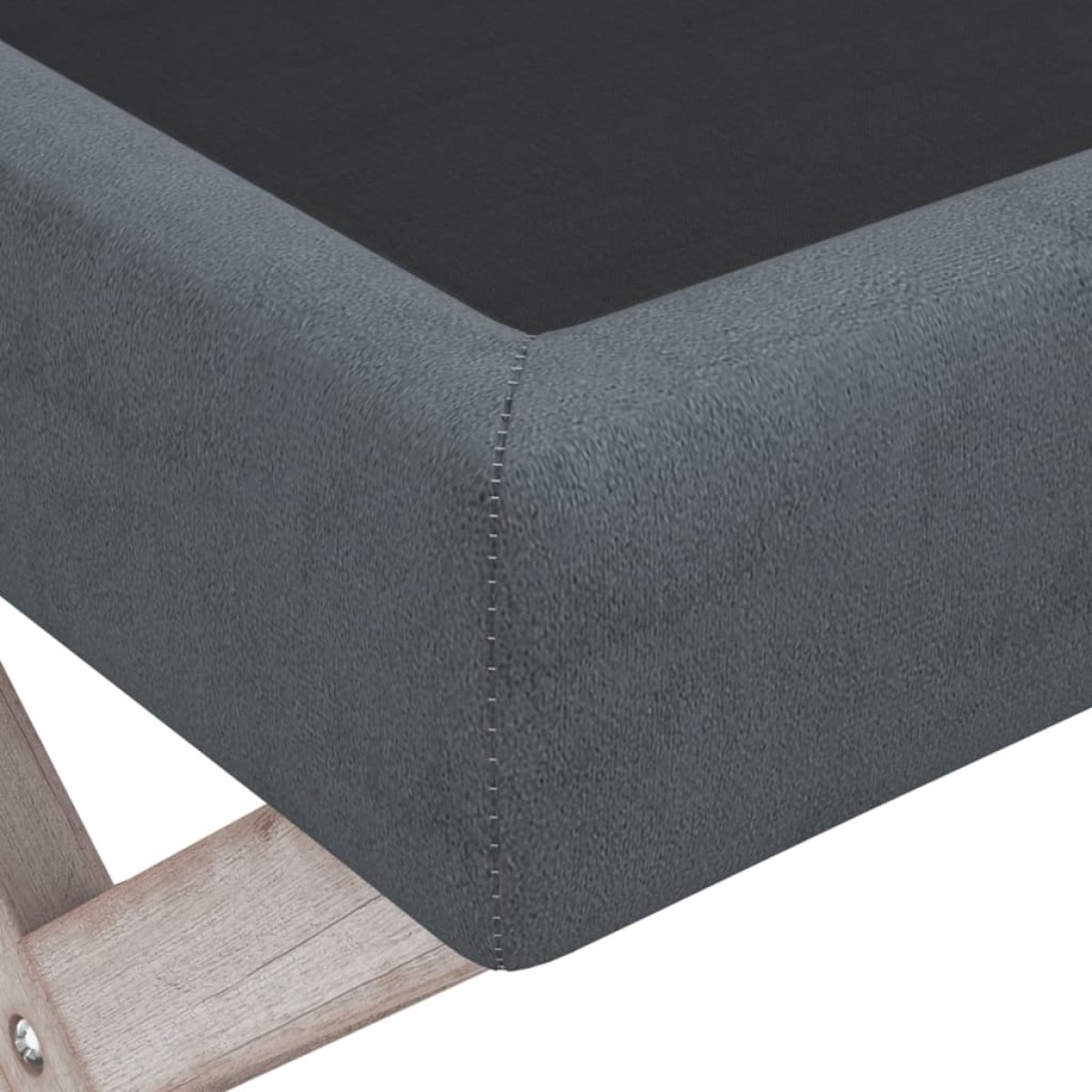 vidaXL Σκαμπό Αποθήκευσης Σκούρο Γκρι 110 x 45 x 49 εκ. Βελούδινο