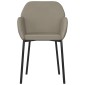 vidaXL Καρέκλες Τραπεζαρίας 2 τεμ. Ανοιχτό Γκρι Βελούδινες