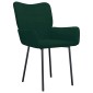 vidaXL Καρέκλες Τραπεζαρίας 2 τεμ. Σκούρο Πράσινο Βελούδινες