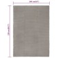 vidaXL Χαλί Ορθογώνιο Γκρι 160x230 εκ. από Βαμβάκι