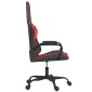 vidaXL Καρέκλα Gaming Μασάζ Μαύρο/Κόκκινο από Συνθετικό Δέρμα