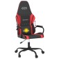 vidaXL Καρέκλα Gaming Μασάζ Μαύρο/Κόκκινο από Συνθετικό Δέρμα