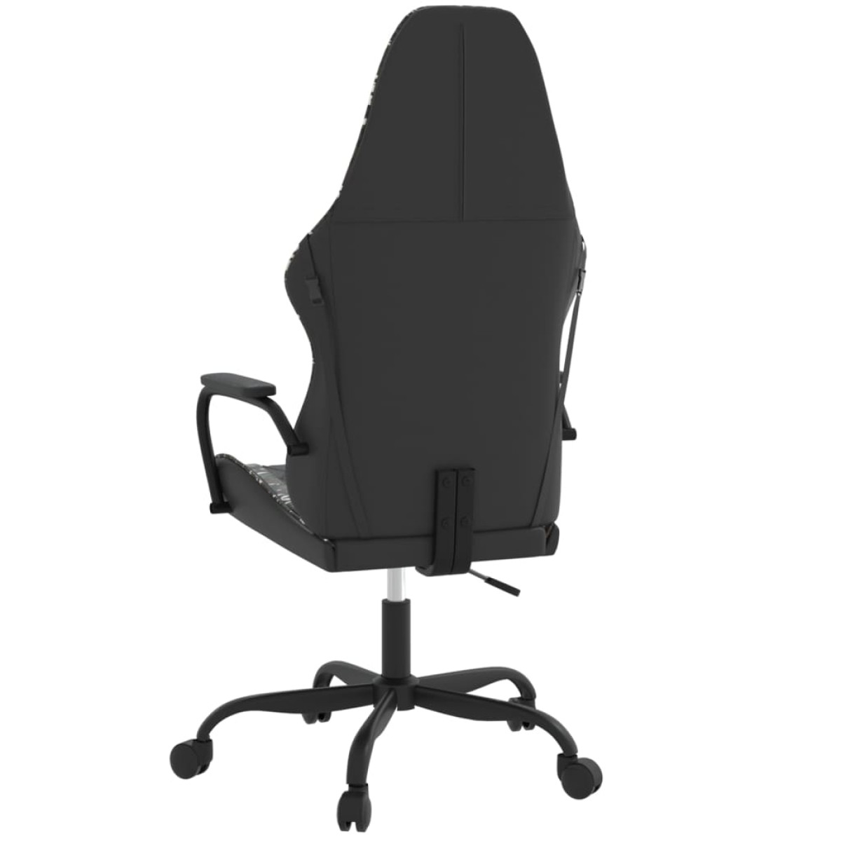 vidaXL Καρέκλα Gaming Μασάζ Μαύρο/Παραλλαγή από Συνθετικό Δέρμα
