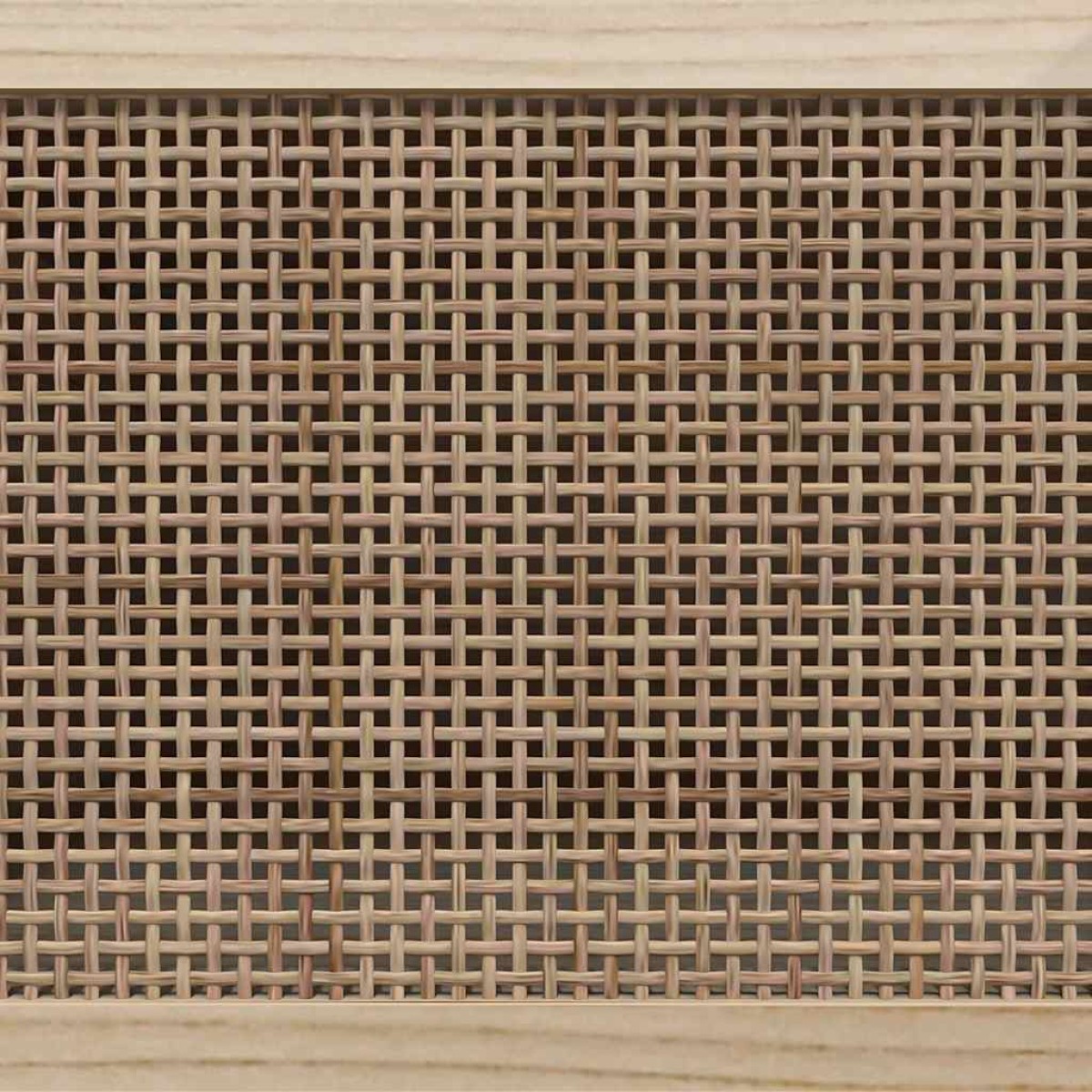 vidaXL Έπιπλο Τηλεόρασης Καφέ 80x30x40 εκ. Μασίφ Πεύκο & Φυσικό Ρατάν