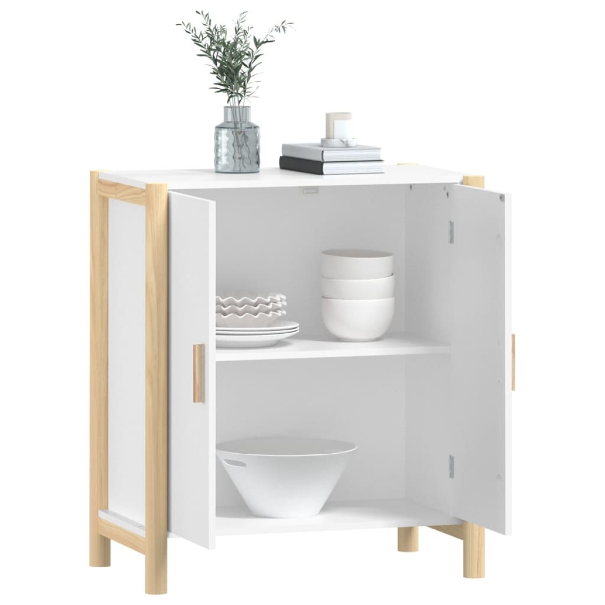 vidaXL Ντουλάπι Λευκό 62 x 38 x 70 εκ. από Επεξεργασμένο Ξύλο