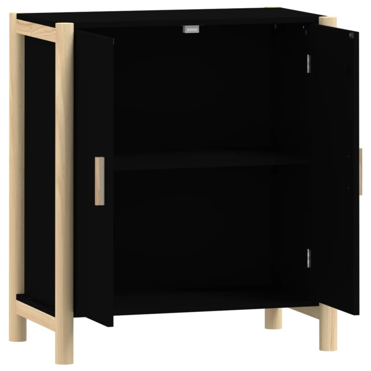vidaXL Ντουλάπι Μαύρο 62 x 38 x 70 εκ. από Επεξεργασμένο Ξύλο