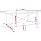 vidaXL Τραπεζάκι Σαλονιού Λευκό 110 x 48 x 40 εκ. Επεξεργασμένο Ξύλο