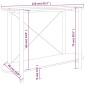 vidaXL Τραπέζι Κονσόλα 110 x 38 x 75 εκ. από Επεξεργασμένο Ξύλο