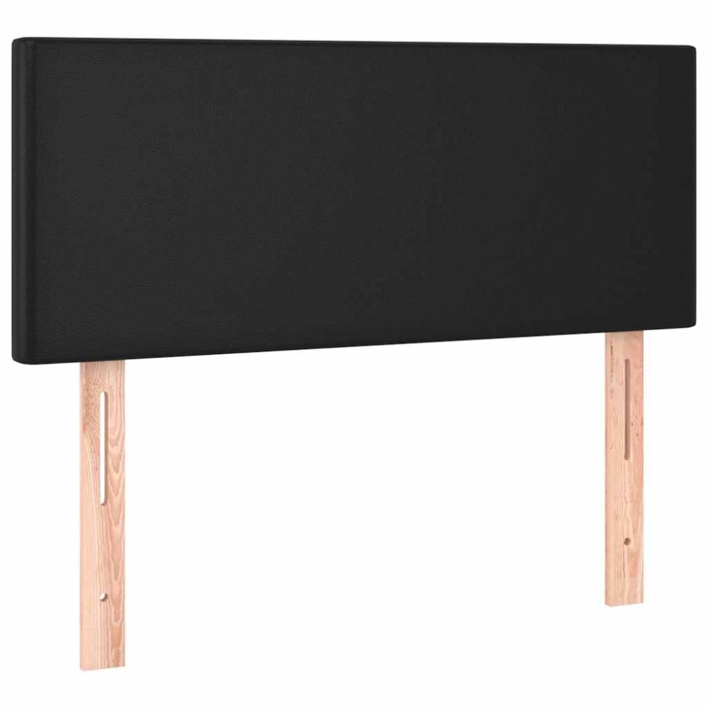 vidaXL Κεφαλάρι Κρεβατιού Μαύρο 90x5x78/88 εκ. από Συνθετικό Δέρμα