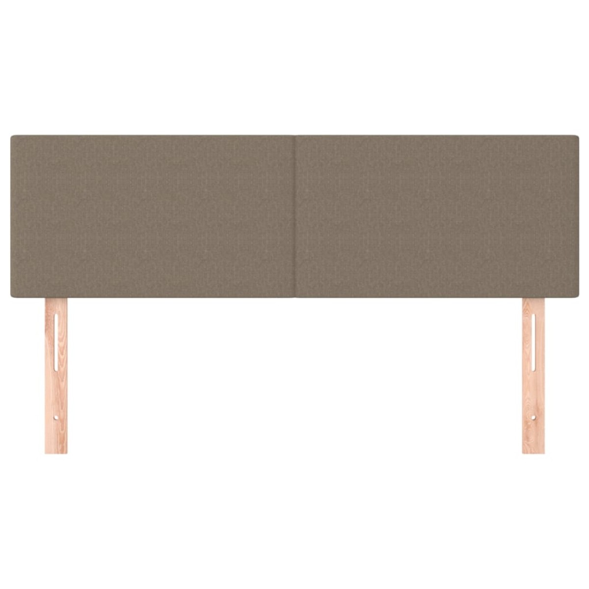 vidaXL Κεφαλάρια Κρεβατιού 2 τεμ. Taupe 72x5x78/88 εκ. Υφασμάτινα