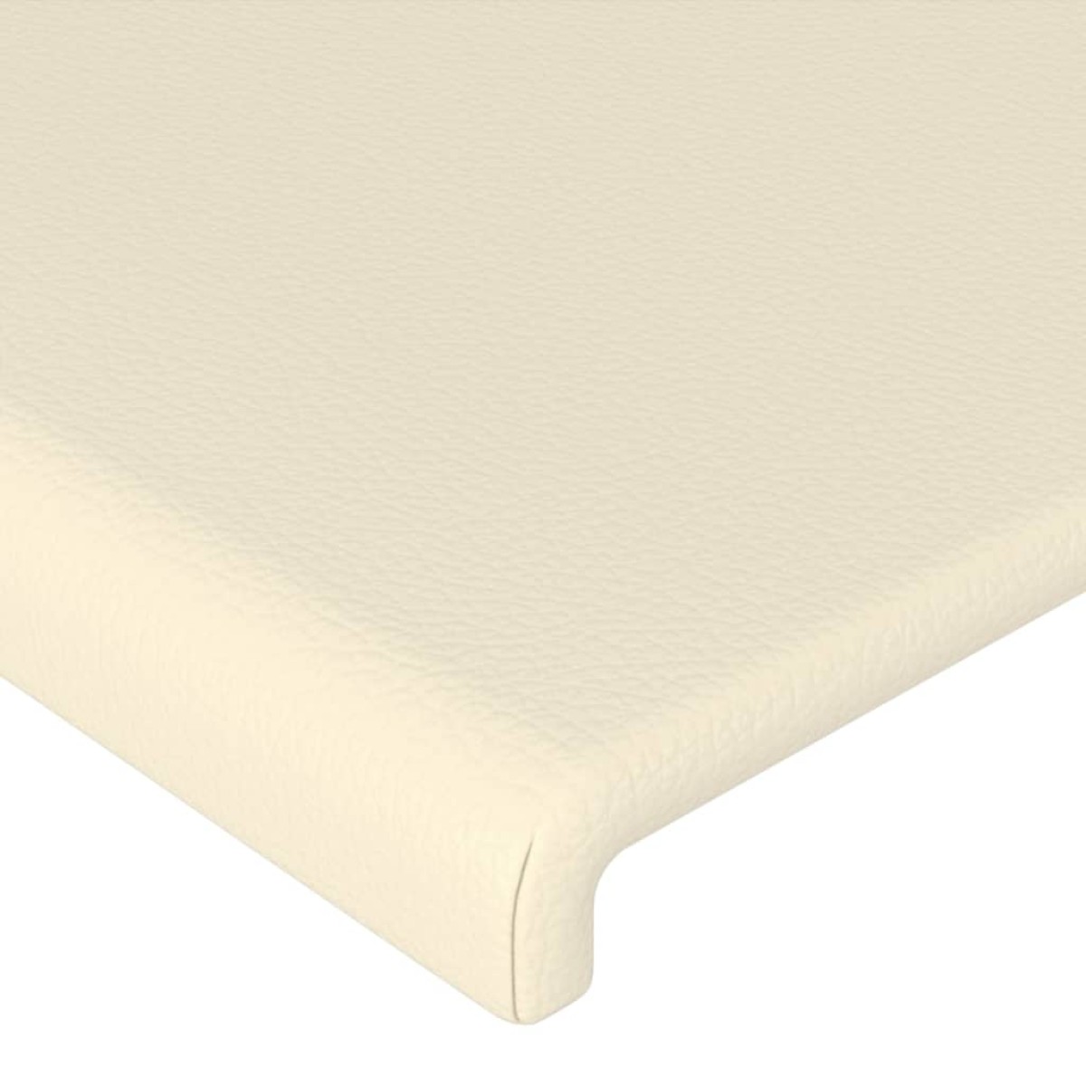 vidaXL Κεφαλάρια Κρεβατιού 2 τεμ. Κρεμ 100x5x78/88 εκ. Συνθετικό Δέρμα