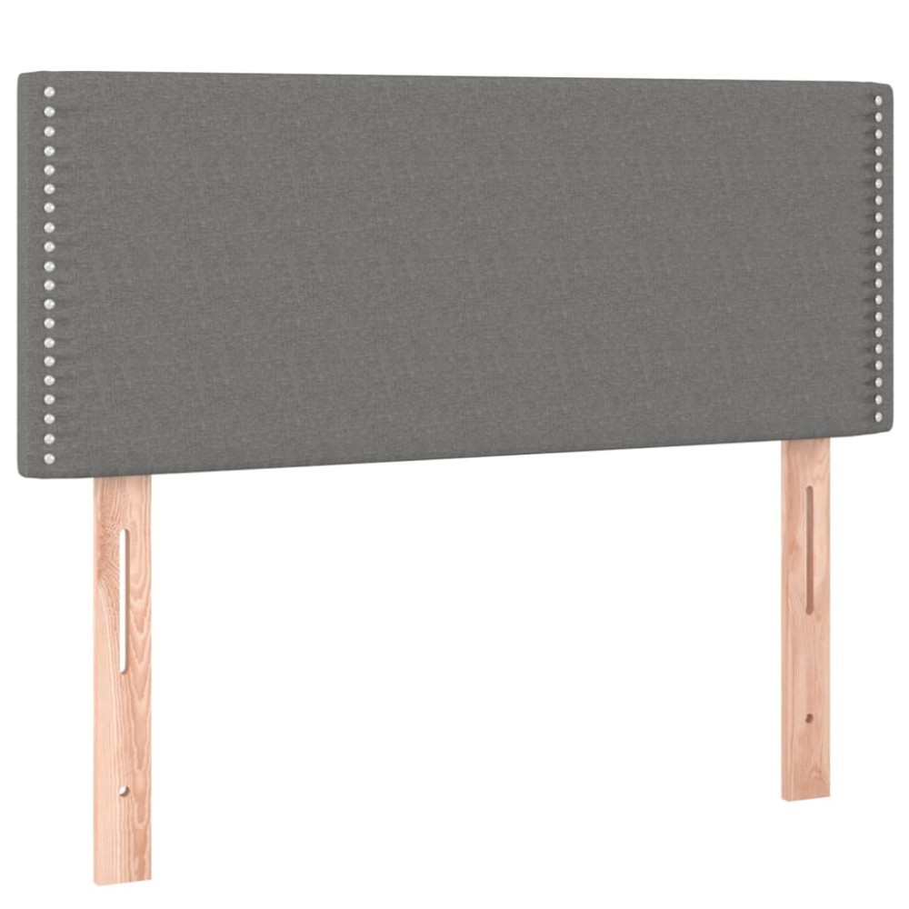 vidaXL Κεφαλάρι Κρεβατιού Σκούρο Γκρι 100x5x78/88 εκ. Υφασμάτινο