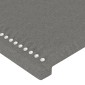 vidaXL Κεφαλάρι Κρεβατιού Σκούρο Γκρι 100x5x78/88 εκ. Υφασμάτινο