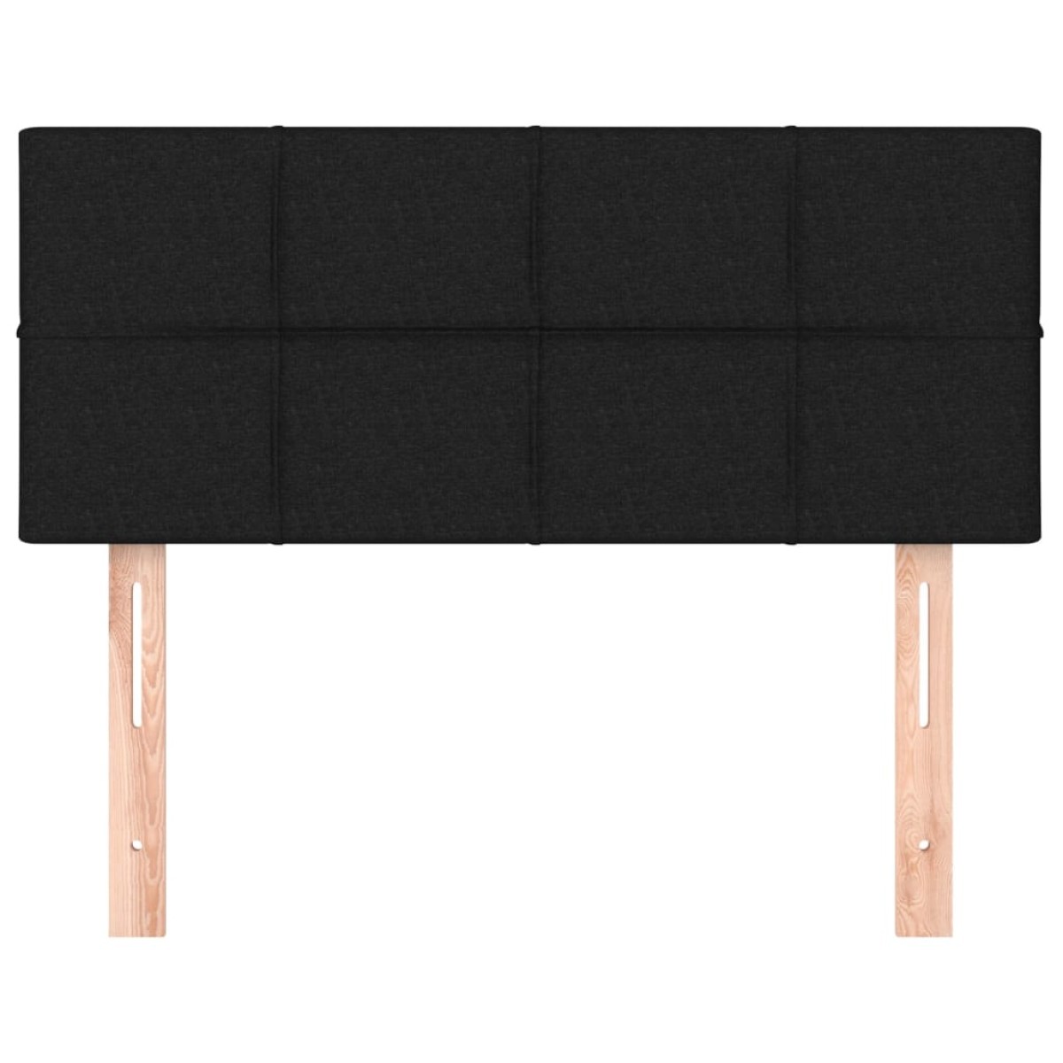 vidaXL Κεφαλάρι Κρεβατιού Μαύρο 100x5x78/88 εκ. Υφασμάτινο