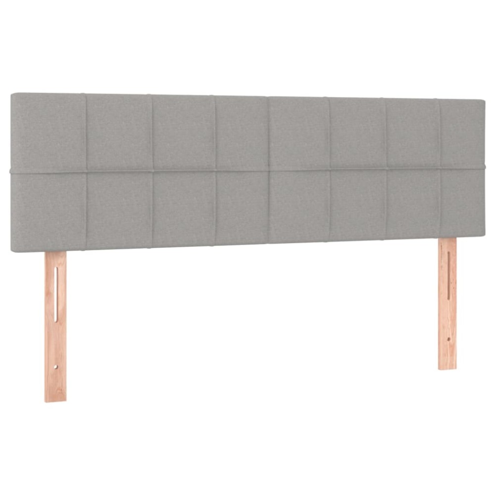 vidaXL Κεφαλάρια Αν. Γκρι 144x5x78/88 εκ. Ύφασμα