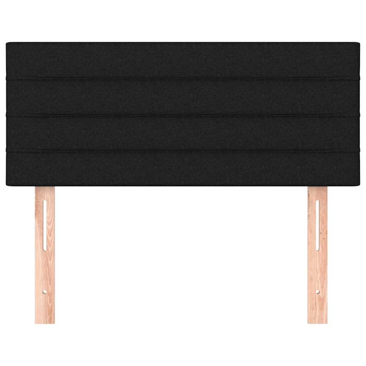 vidaXL Κεφαλάρι Κρεβατιού Μαύρο 90x5x78/88 εκ. Υφασμάτινο
