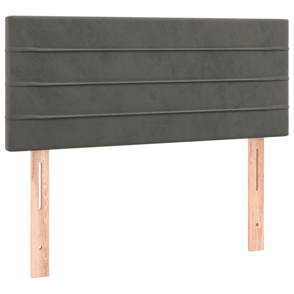 vidaXL Κεφαλάρι Κρεβατιού Σκούρο Γκρι 100x5x78/88 εκ. Βελούδινο