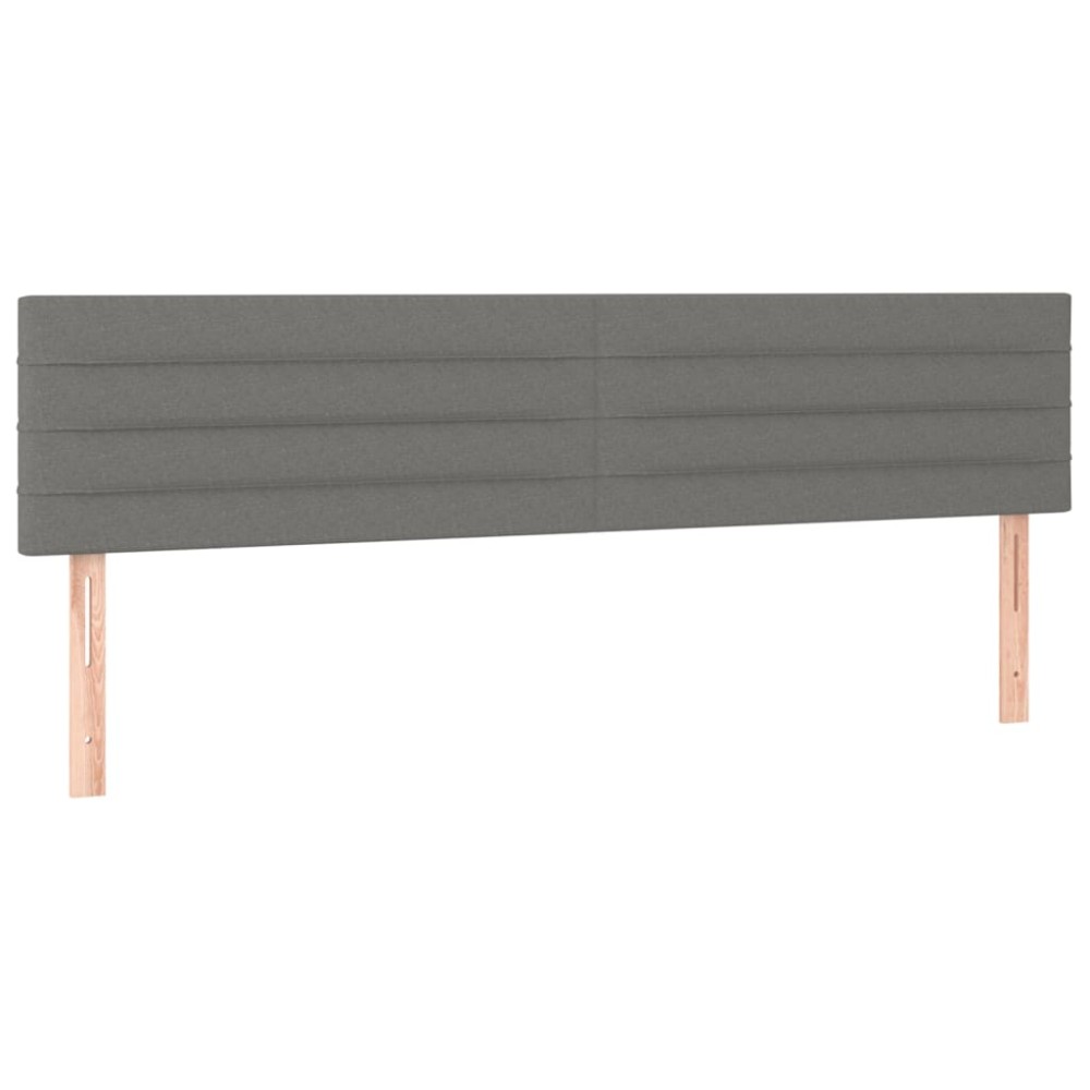 vidaXL Κεφαλάρια Σκ. Γκρι 180x5x78/88 εκ. Ύφασμα