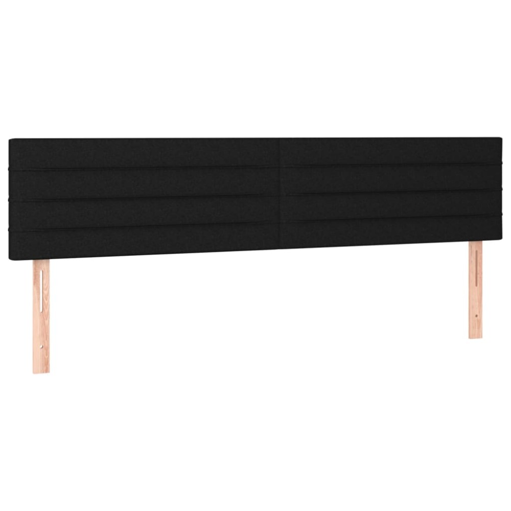 vidaXL Κεφαλάρια Μαύρα 180x5x78/88 εκ. Ύφασμα