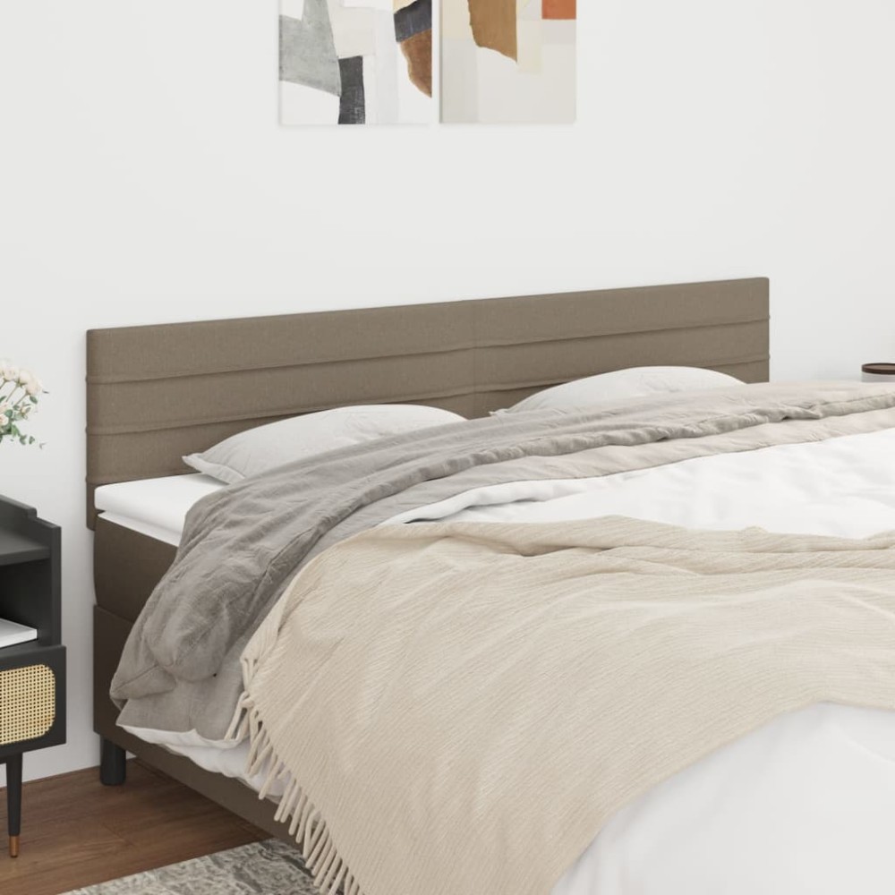 vidaXL Κεφαλάρια Ύφασμα 180x5x78/88 εκ. Taupe
