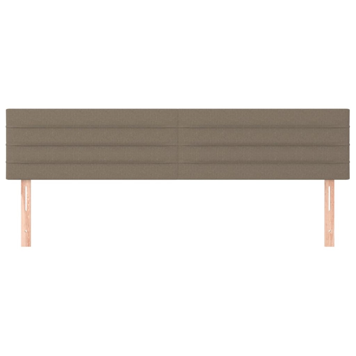 vidaXL Κεφαλάρια Κρεβατιού 2 τεμ. Taupe 90x5x78/88 εκ. Υφασμάτινο