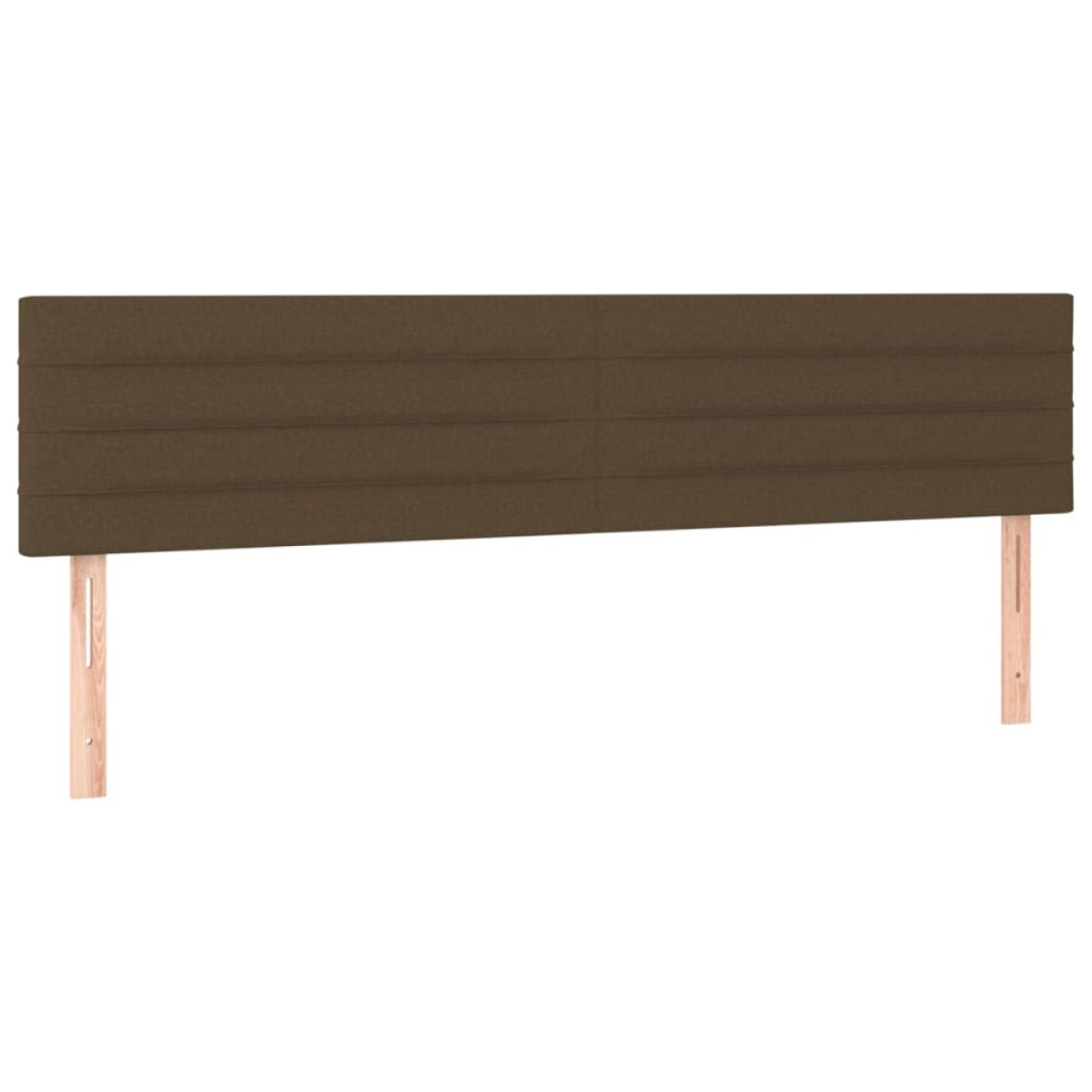 vidaXL Κεφαλάρια Κρεβατιού 2 τεμ. Σκ. Καφέ 100x5x78/88 εκ. Υφασμάτινο