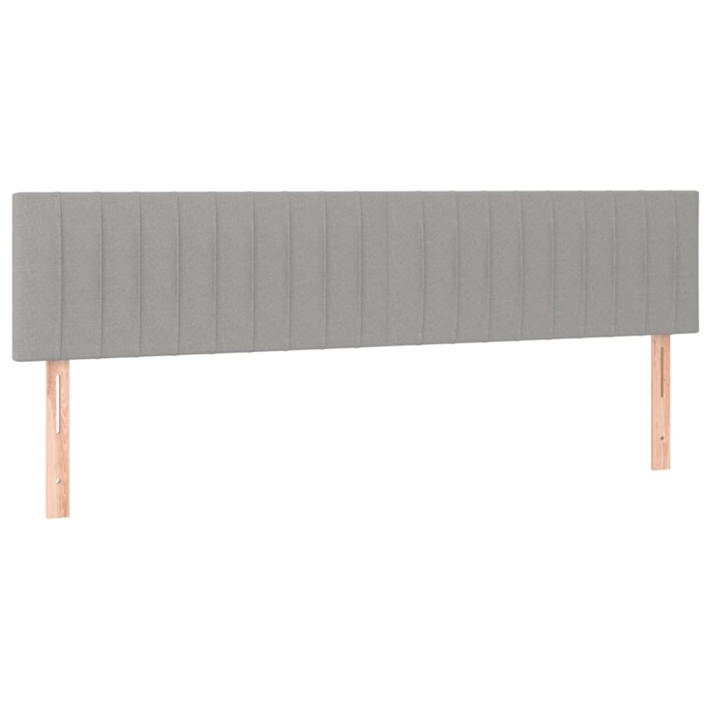 vidaXL Κεφαλάρια Αν. Γκρι 160x5x78/88 εκ. Ύφασμα