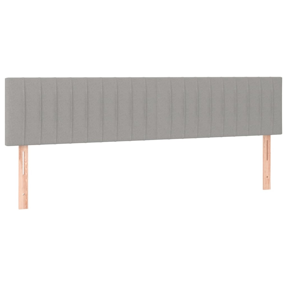 vidaXL Κεφαλάρια Κρεβατιού 2 τεμ. Αν. Γκρι 80 x 5 x 78/88εκ.Υφασμάτινο