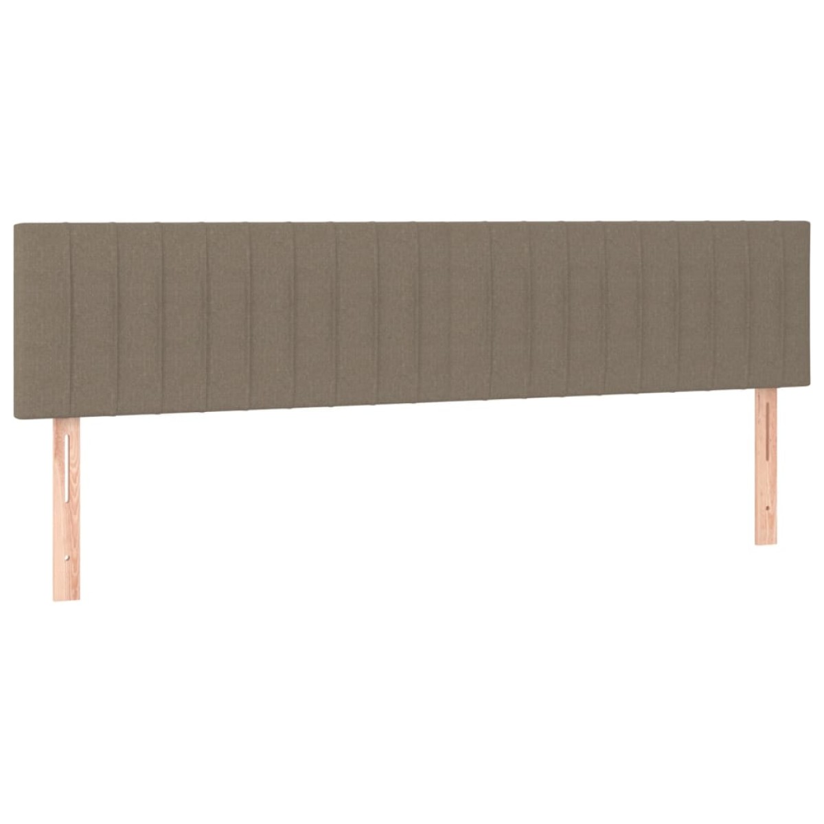 vidaXL Κεφαλάρια Κρεβατιού 2 τεμ. Taupe 80 x 5 x 78/88 εκ. Υφασμάτινο