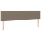 vidaXL Κεφαλάρια Κρεβατιού 2 τεμ. Taupe 80 x 5 x 78/88 εκ. Υφασμάτινο