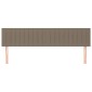vidaXL Κεφαλάρια Κρεβατιού 2 τεμ. Taupe 80 x 5 x 78/88 εκ. Υφασμάτινο