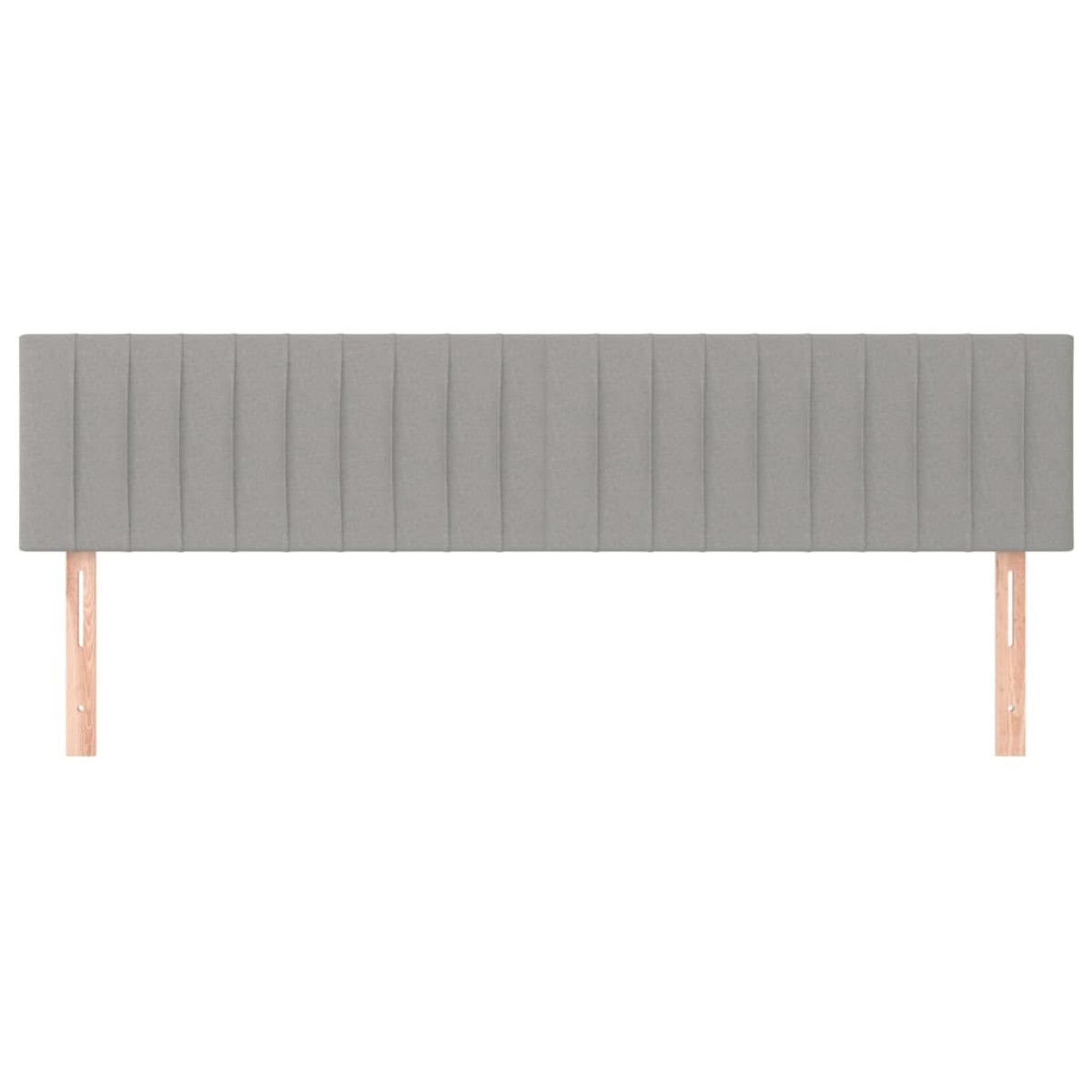vidaXL Κεφαλάρια Κρεβατιού 2 τεμ.Αν. Γκρι 100x5x78/88 εκ. Υφασμάτινο