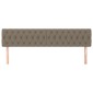 vidaXL Κεφαλάρια Κρεβατιού 2 τεμ. Taupe 100x7x78/88 εκ. Υφασμάτινο