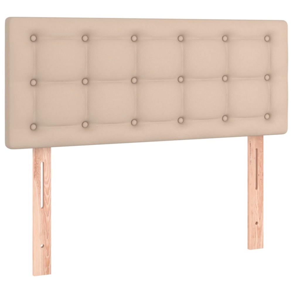 vidaXL Κεφαλάρι Κρεβατιού Καπουτσίνο 90x5x78/88 εκ. Συνθετικό Δέρμα