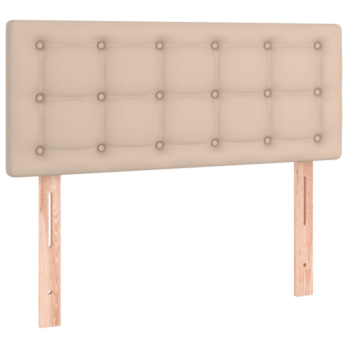 vidaXL Κεφαλάρι Κρεβατιού Καπουτσίνο 90x5x78/88 εκ. Συνθετικό Δέρμα