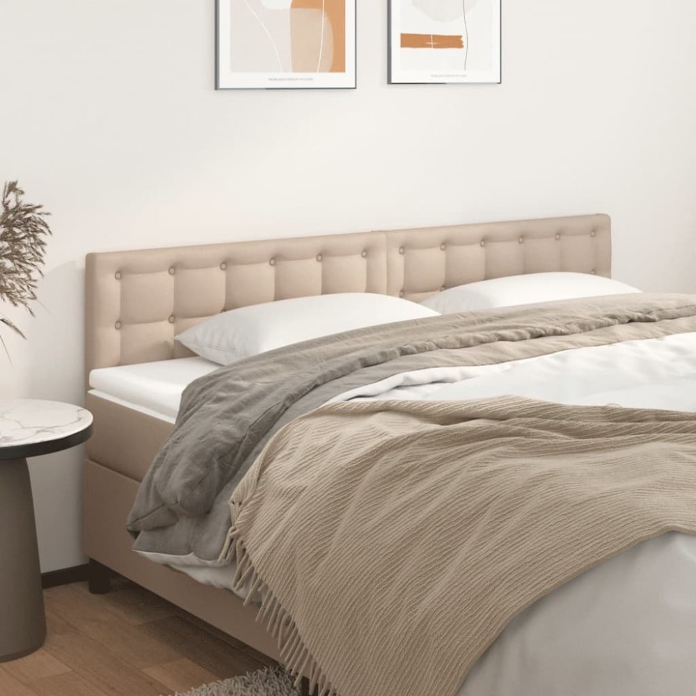 vidaXL Κεφαλάρια Καπουτσίνο 180x5x78/88 εκ. από Συνθετικό Δέρμα