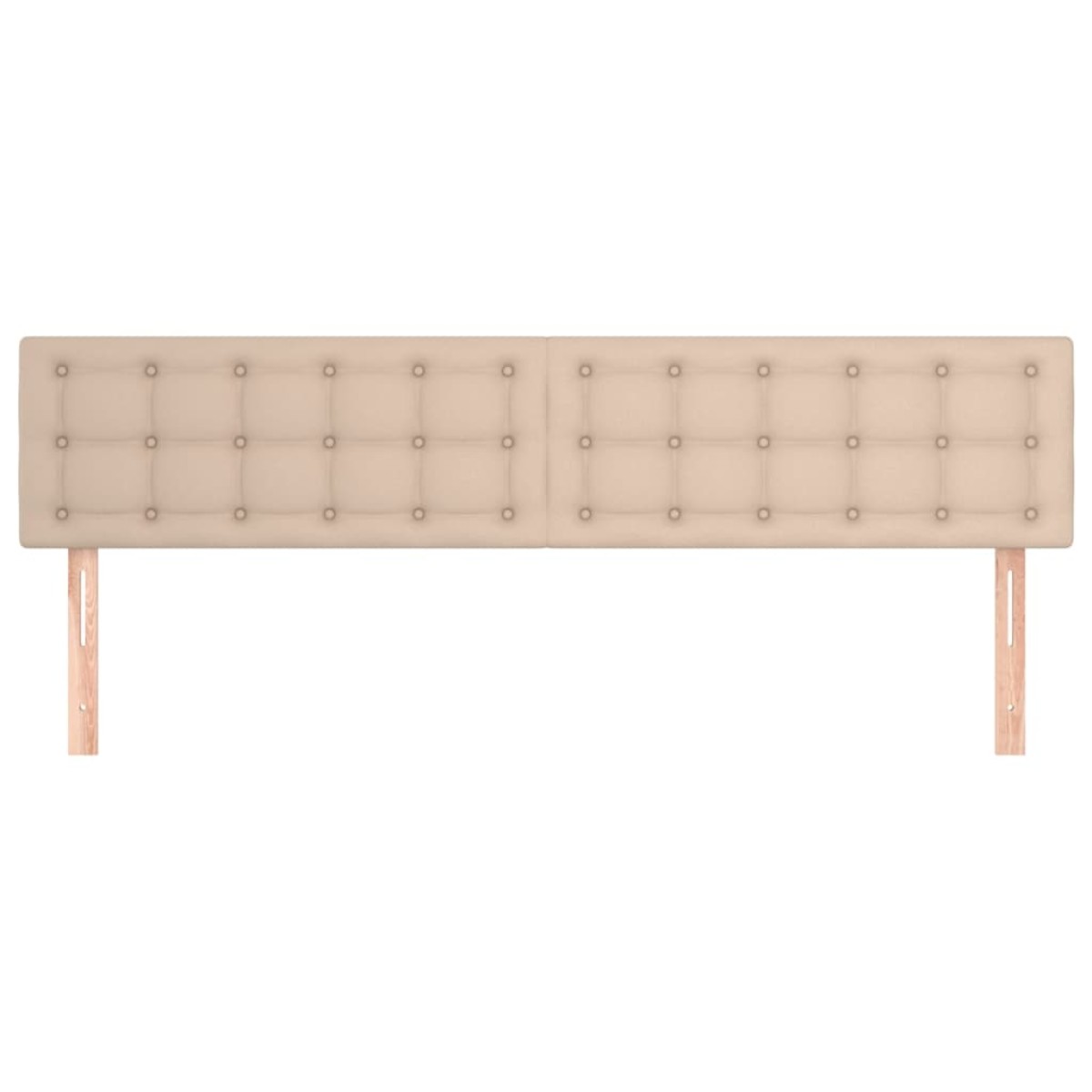 vidaXL Κεφαλάρια Κρεβατιού 2 τεμ. Καπουτσίνο 90x5x78/88 εκ. Συνθ.Δέρμα