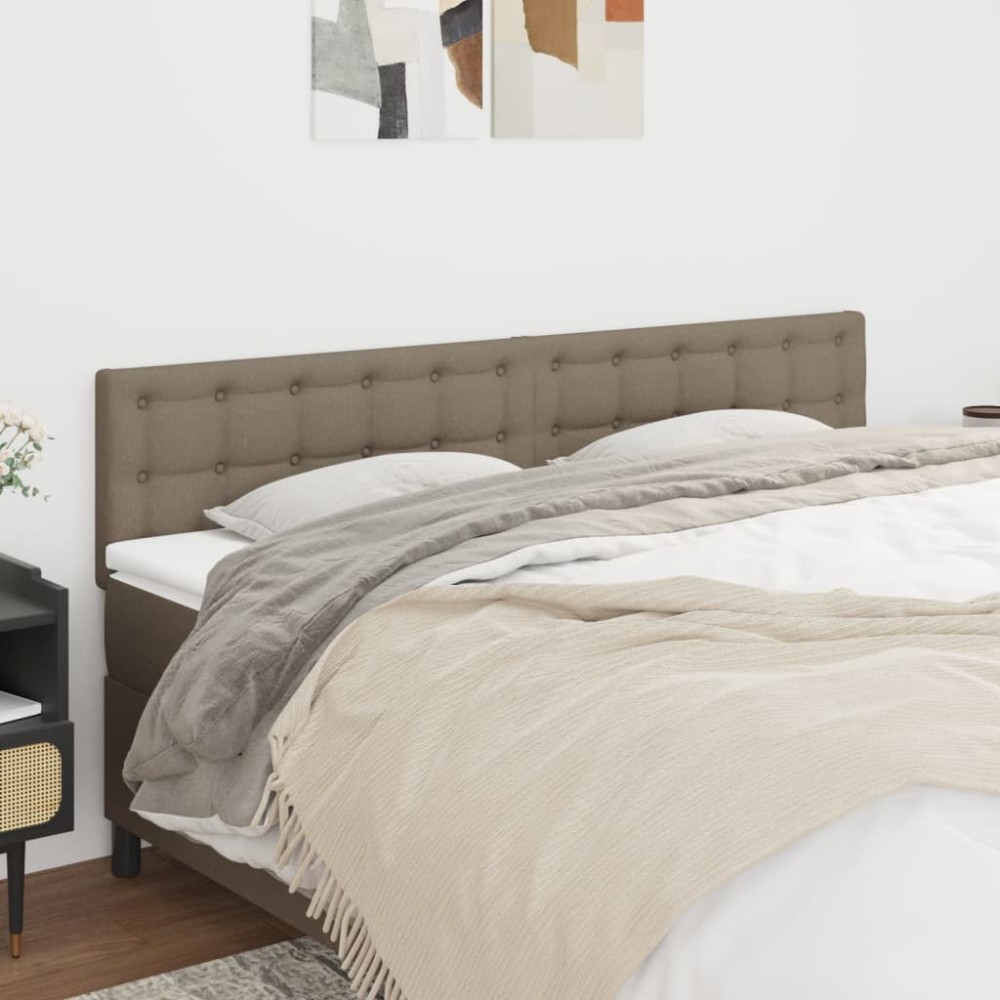 vidaXL Κεφαλάρια Taupe 200x5x78/88 εκ. Ύφασμα