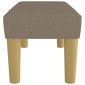 vidaXL Πάγκος Taupe 70 x 30 x 30 εκ. Υφασμάτινος
