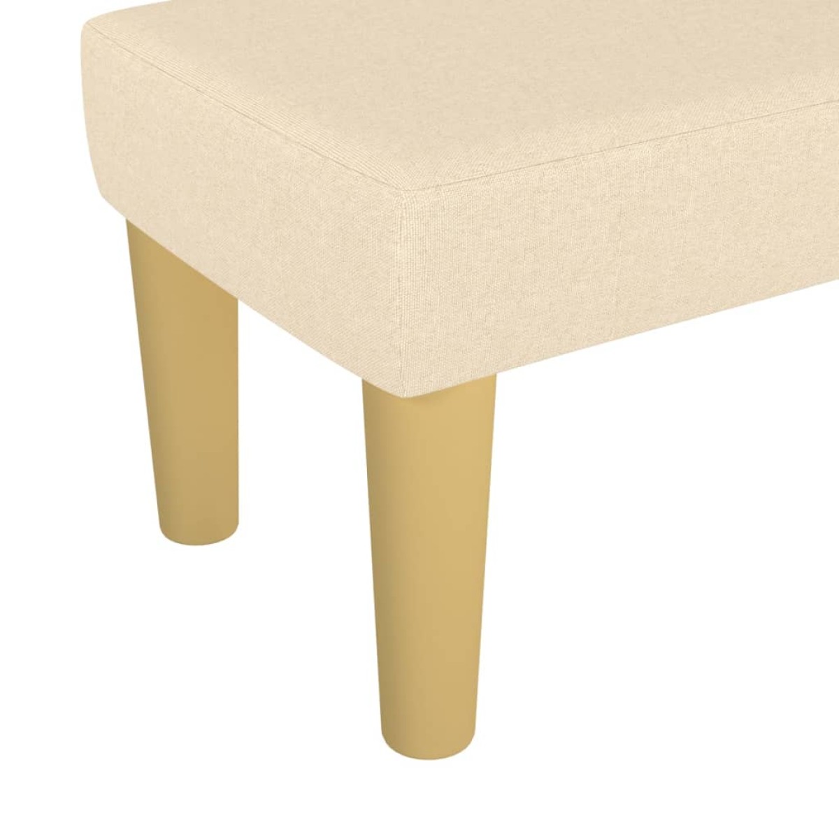 vidaXL Πάγκος Κρεμ 70 x 30 x 30 εκ. Υφασμάτινος