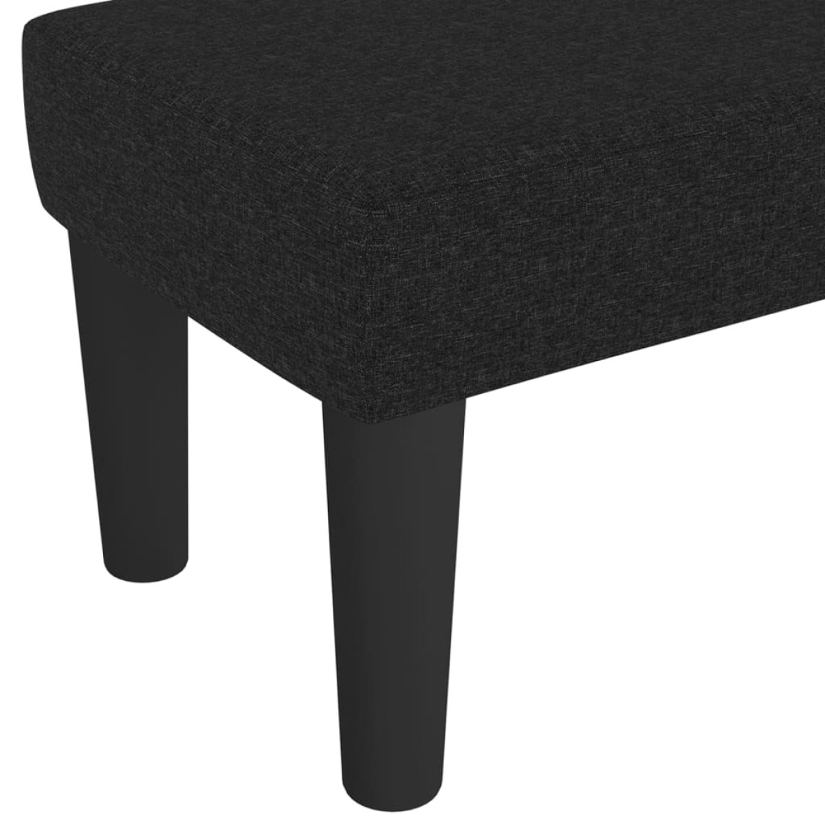 vidaXL Πάγκος Μαύρος 100x30x30 εκ. Υφασμάτινος