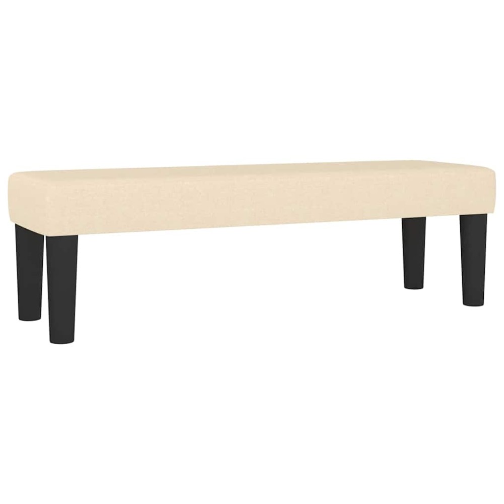 vidaXL Πάγκος Κρεμ 100x30x30 εκ. Υφασμάτινος
