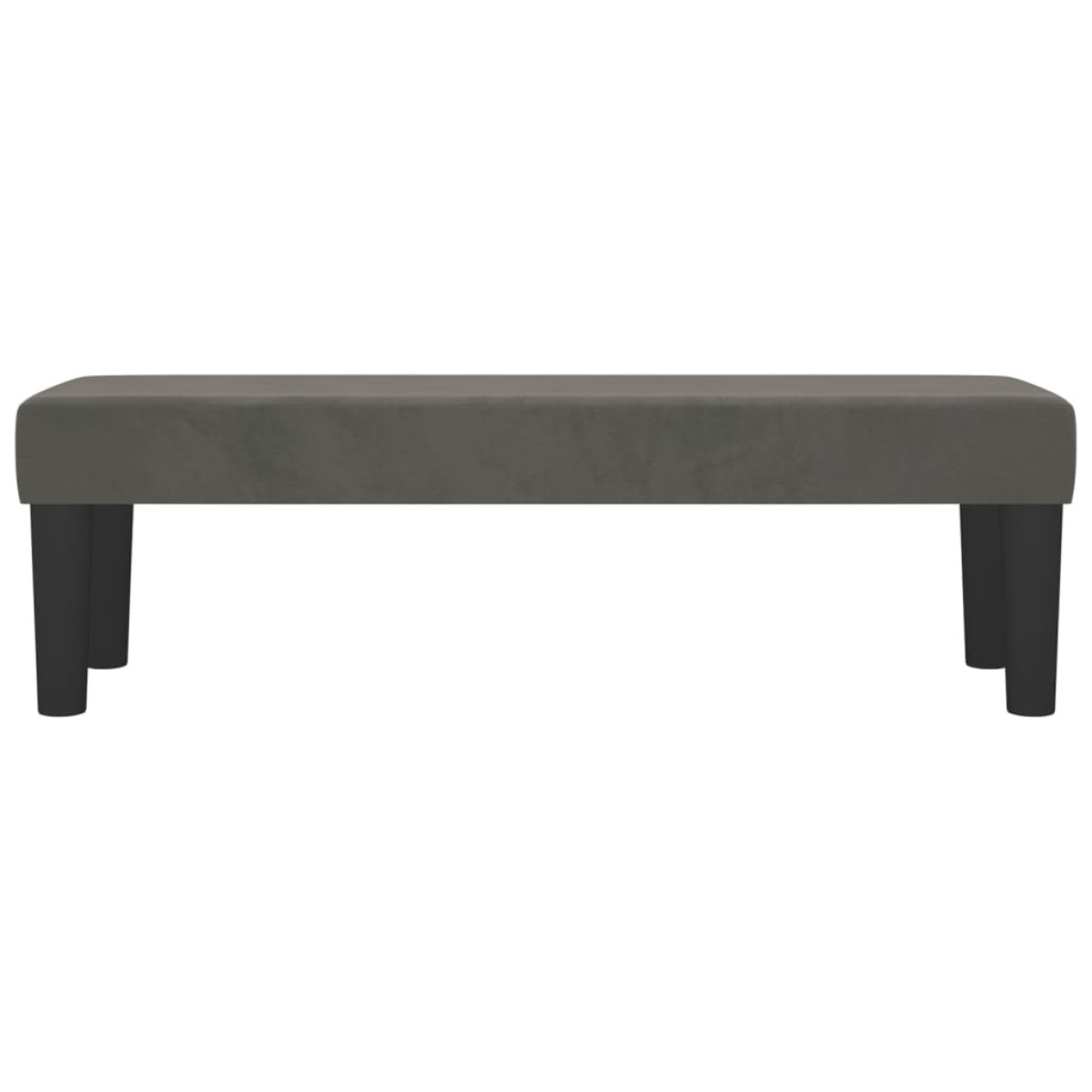 vidaXL Πάγκος Σκούρο Γκρι 100x30x30 εκ. Βελούδινος